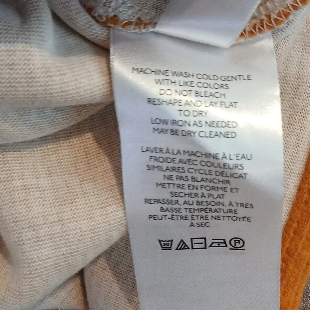 Anthropologie Mock Neck Tunic Pullover Pumpkin Orange size Medium - Picture 10 of 13